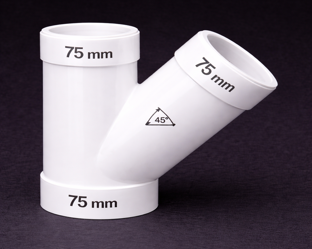 75 mm (3") Y Tee