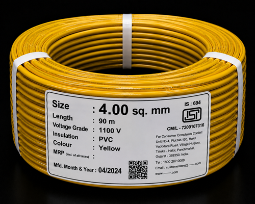 FR Wires 4 sq mm