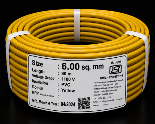 FR Wires 6 sq mm